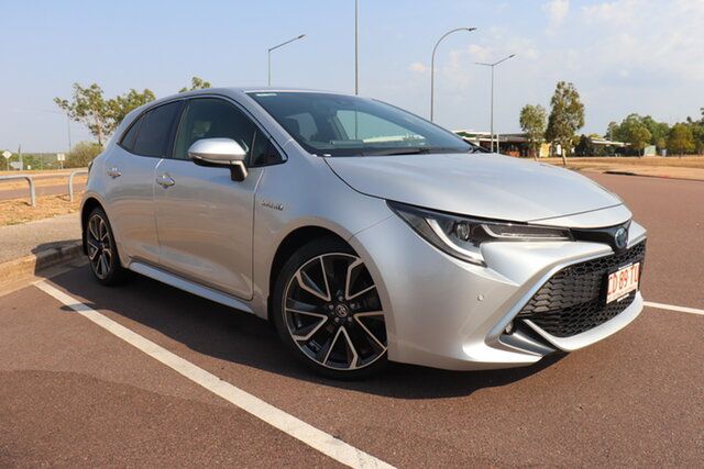 Pre-Owned Toyota Corolla ZWE211R ZR E-CVT Hybrid Palmerston, 2019 Toyota Corolla ZWE211R ZR E-CVT Hybrid Silver Pearl 10 Speed Automatic Hatchback