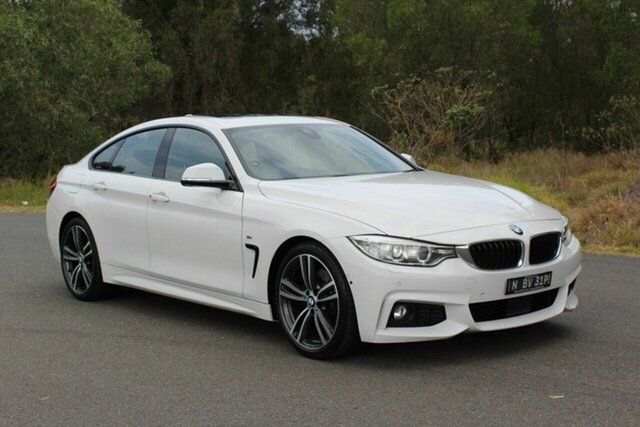 Used BMW 4 Series F36 430i Gran Coupe M Sport Ormeau, 2016 BMW 4 Series F36 430i Gran Coupe M Sport White 8 Speed Sports Automatic Hatchback