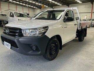 2020 Toyota Hilux TGN121R Facelift Workmate White 5 Speed Manual Cab Chassis