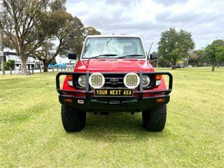 2006 Toyota Landcruiser HZJ79R (4x4) Red 5 Speed Manual 4x4 Cab Chassis.