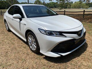 2020 Toyota Camry Axvh70R Hybrid Frosted White 6 Speed Automatic Sedan