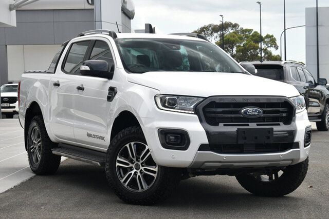 Used Ford Ranger PX MkIII 2021.25MY Wildtrak North Lakes, 2021 Ford Ranger PX MkIII 2021.25MY Wildtrak White 10 Speed Sports Automatic Double Cab Pick Up