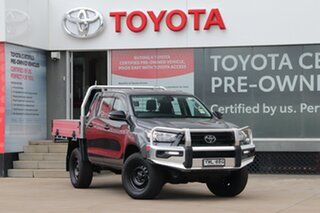 2023 Toyota Hilux GUN125R Workmate Double Cab Graphite 6 Speed Sports Automatic Cab Chassis.