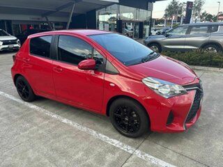 2016 Toyota Yaris NCP130R Ascent Red 5 Speed Manual Hatchback.