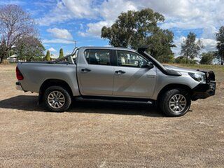 2018 Toyota Hilux GUN126R SR Double Cab Silver Sky 6 Speed Sports Automatic Utility.