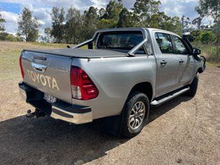 2018 Toyota Hilux GUN126R SR Double Cab Silver Sky 6 Speed Sports Automatic Utility.