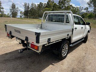 2018 Toyota Hilux GUN126R MY17 SR (4x4) Glacier White 6 Speed Automatic Dual Cab Chassis