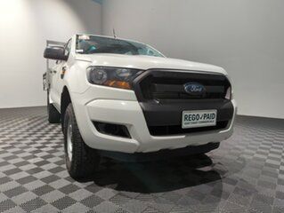 2016 Ford Ranger PX MkII XL Hi-Rider White 6 speed Automatic Cab Chassis.