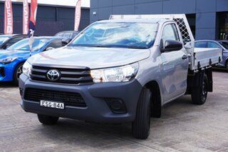 2021 Toyota Hilux TGN121R Workmate 4x2 Silver 5 Speed Manual Cab Chassis.