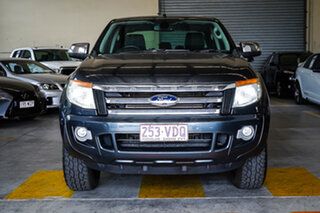 2014 Ford Ranger PX XLT Double Cab 4x2 Hi-Rider Grey 6 Speed Sports Automatic Utility.