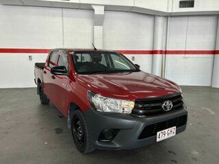 2018 Toyota Hilux GUN122R Workmate Double Cab 4x2 Red 5 Speed Manual Utility.