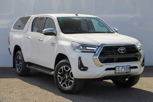 Used Toyota Hilux GUN126R SR5 Double Cab Keysborough, 2020 Toyota Hilux GUN126R SR5 Double Cab White 6 Speed Sports Automatic Utility