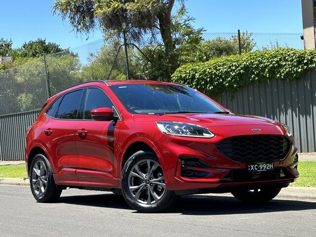 Used Ford Escape ZH 2022MY ST-Line PHEV Hyde Park, 2022 Ford Escape ZH 2022MY ST-Line PHEV Red 1 Speed Constant Variable SUV Hybrid