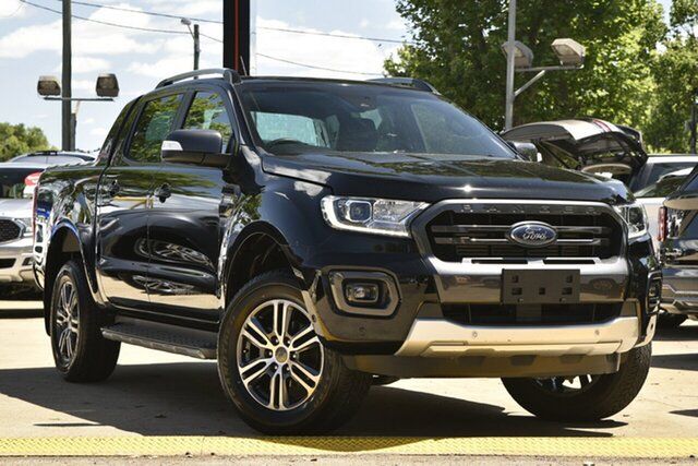 Used Ford Ranger PX MkIII 2021.25MY Wildtrak Toowoomba, 2021 Ford Ranger PX MkIII 2021.25MY Wildtrak Black 10 Speed Sports Automatic Double Cab Pick Up