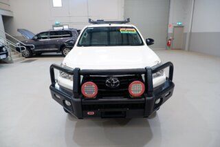 2019 Toyota Hilux GUN126R SR Double Cab White 6 Speed Sports Automatic Utility.