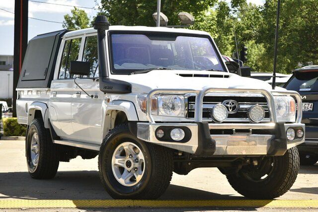 Used Toyota Landcruiser VDJ79R GXL Double Cab Toowoomba, 2021 Toyota Landcruiser VDJ79R GXL Double Cab White 5 Speed Manual Cab Chassis