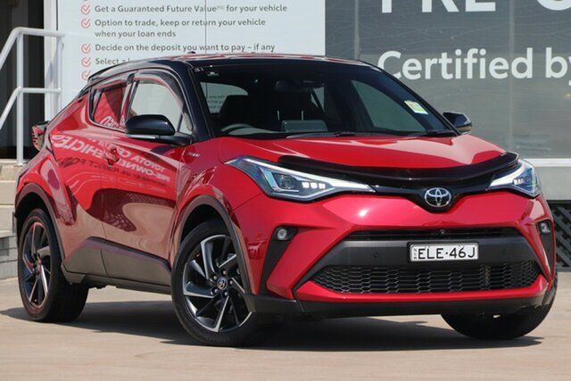 Pre-Owned Toyota C-HR NGX10R Koba S-CVT 2WD Guildford, 2021 Toyota C-HR NGX10R Koba S-CVT 2WD Feverish Red & Black Roof 7 Speed Constant Variable Wagon
