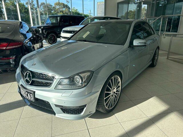 Used Mercedes-Benz C-Class Goulburn, 2013 Mercedes-Benz C-Class C63 AMG - Performance Package Plus Silver Sports Automatic Sedan