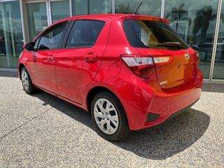 2019 Toyota Yaris NCP130R Ascent Red 4 Speed Automatic Hatchback.