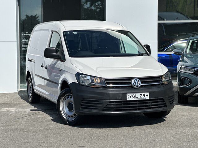 Used Volkswagen Caddy 2KN MY17.5 TSI220 Crewvan Maxi DSG Sutherland, 2017 Volkswagen Caddy 2KN MY17.5 TSI220 Crewvan Maxi DSG White 7 Speed Sports Automatic Dual Clutch