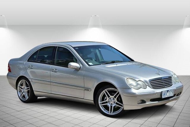Used Mercedes-Benz C200 CL203 Kompressor Oakleigh South, 2002 Mercedes-Benz C200 CL203 Kompressor Silver Ash 5 Speed Auto Tipshift Coupe