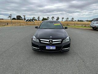 2012 Mercedes-Benz C180 W204 MY11 BE Black 7 Speed Automatic G-Tronic Coupe.