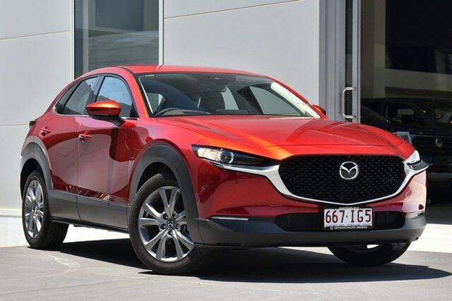 Demo Mazda CX-30 DM2W7A G20 SKYACTIV-Drive Touring Newstead, 2023 Mazda CX-30 DM2W7A G20 SKYACTIV-Drive Touring Soul Red Crystal 6 Speed Sports Automatic Wagon