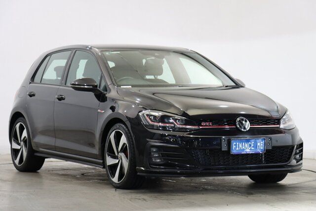 Used Volkswagen Golf 7.5 MY19.5 GTI DSG Victoria Park, 2019 Volkswagen Golf 7.5 MY19.5 GTI DSG Deep Black Pearl Effect 7 Speed Sports Automatic Dual Clutch