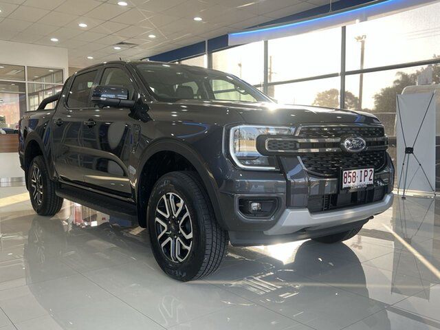 Used Ford Ranger PY 2024.00MY Sport Beaudesert, 2023 Ford Ranger PY 2024.00MY Sport Meteor Grey 10 Speed Sports Automatic Double Cab Pick Up
