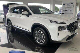 2023 Hyundai Santa Fe TM.V4 MY23 Hybrid Elite White Cream 6 Speed Sports Automatic Wagon Hybrid