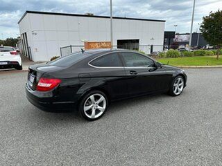 2012 Mercedes-Benz C180 W204 MY11 BE Black 7 Speed Automatic G-Tronic Coupe