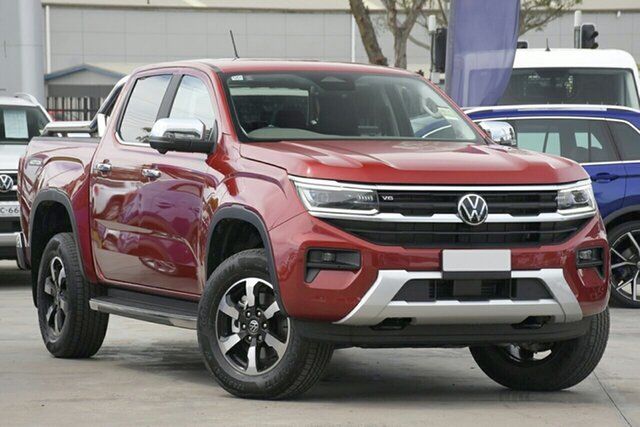 New Volkswagen Amarok NF MY23 TDI600 4MOTION Perm Style Indooroopilly, 2023 Volkswagen Amarok NF MY23 TDI600 4MOTION Perm Style Deep Red 10 Speed Automatic Utility