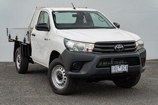 2019 Toyota Hilux GUN122R Workmate 4x2 White 5 Speed Manual Cab Chassis