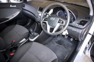 2013 Hyundai Accent RB Active Silver 5 Speed Manual Sedan