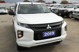 2019 Mitsubishi Triton MR MY19 GLX+ Double Cab White 6 Speed Sports Automatic Utility