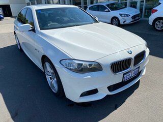 2013 BMW 5 Series F10 LCI 520i Steptronic M Sport White 8 Speed Sports Automatic Sedan