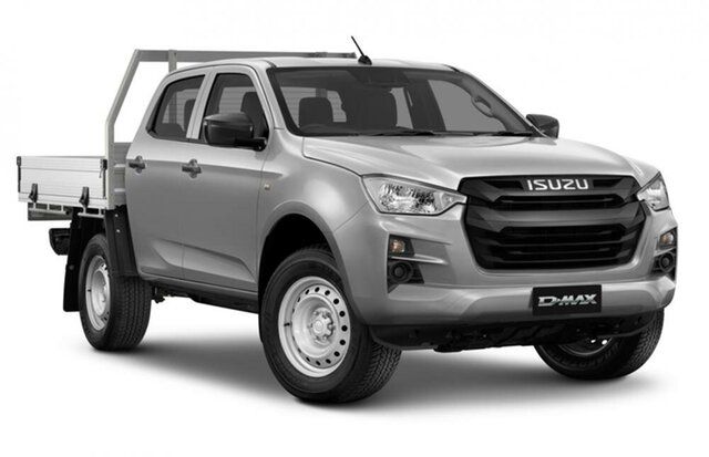 New Isuzu D-MAX RG MY23 SX Crew Cab Cleveland, 2023 Isuzu D-MAX RG MY23 SX Crew Cab Mercury Silver 6 Speed Sports Automatic Cab Chassis