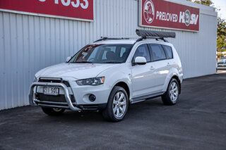 2012 Mitsubishi Outlander ZH MY12 LS 2WD White 6 Speed Constant Variable Wagon