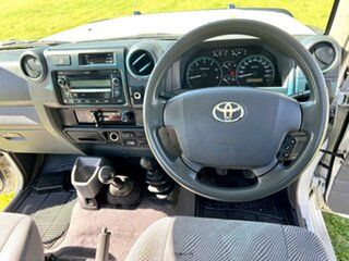 2010 Toyota Landcruiser VDJ79R 09 Upgrade GXL (4x4) White 5 Speed Manual Cab Chassis
