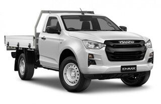 2023 Isuzu D-MAX RG MY23 SX 4x2 High Ride Mineral White 6 Speed Manual Cab Chassis