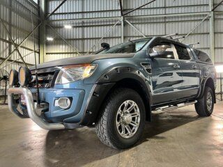 2011 Ford Ranger PX XLT Double Cab Blue 6 Speed Manual Utility