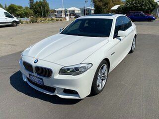 2013 BMW 5 Series F10 LCI 520i Steptronic M Sport White 8 Speed Sports Automatic Sedan