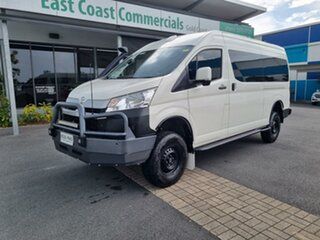 2021 Toyota HiAce GDH322R Commuter High Roof Super LWB White 6 speed Automatic Bus
