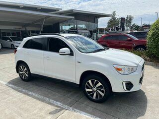 2014 Mitsubishi ASX XB MY15 LS 2WD White 6 Speed Constant Variable Wagon.