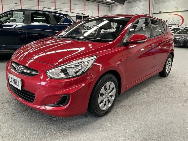 Used Hyundai Accent RB4 MY17 Active Smithfield, 2016 Hyundai Accent RB4 MY17 Active Burgundy 6 Speed CVT Auto Sequential Hatchback
