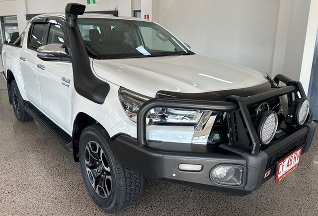 Used Toyota Hilux GUN126R SR5 Double Cab Winnellie, 2021 Toyota Hilux GUN126R SR5 Double Cab Pearl White 6 Speed Sports Automatic Utility