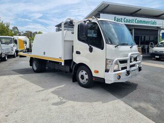 2012 Hino 300 White 6 speed Manual Cab Chassis.