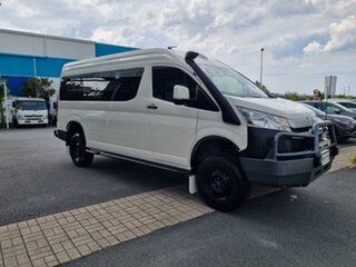 2021 Toyota HiAce GDH322R Commuter High Roof Super LWB White 6 speed Automatic Bus.