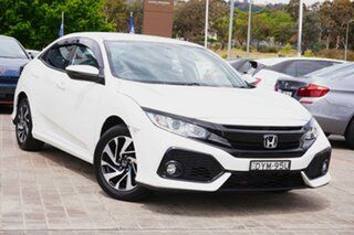 2018 Honda Civic 10th Gen MY18 VTi-S White 1 Speed Constant Variable Hatchback.