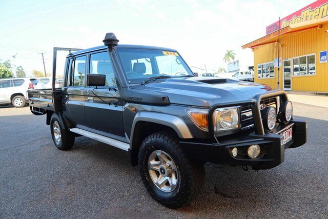 Used Toyota Landcruiser VDJ79R GXL Double Cab Winnellie, 2016 Toyota Landcruiser VDJ79R GXL Double Cab Charcoal 5 Speed Manual Cab Chassis